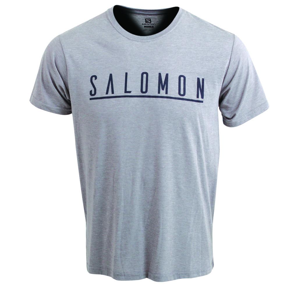 Salomon UNDERSCORE SS M Camisetas Hombre - Gris - Colombia (42890-PZXI)